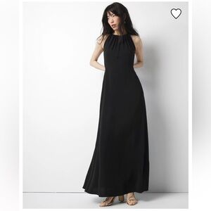 White House Black Market Black Halter Maxi Dress